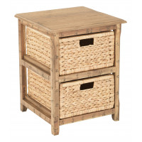 OSP Home Furnishings SH4512-DT Sheridan 2-Drawer Storage with Distressed Toffee Finish Assembled